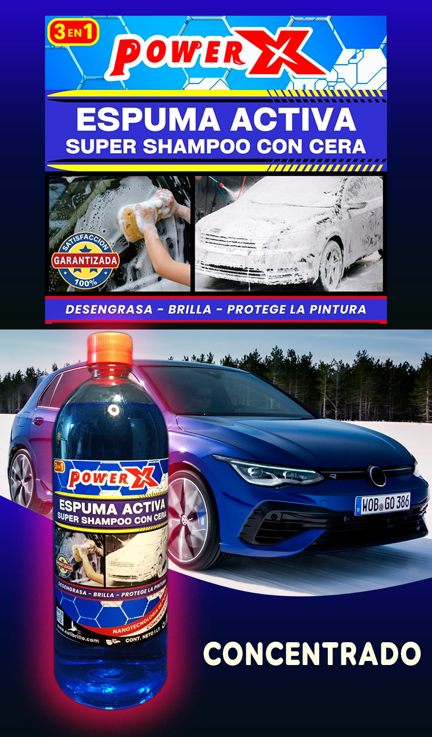espuma activa automotriz